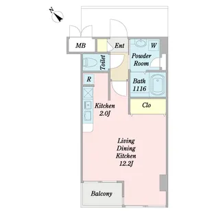 アルティア東山田【3階】の間取り