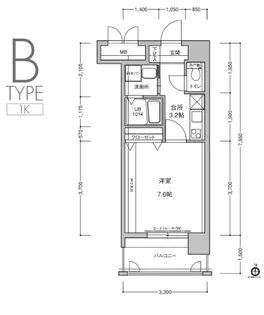 アクタス西公園アーバル【5階】の間取り
