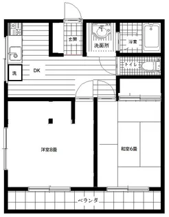 第3みのや荘【2階】の間取り