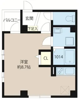 レピュア大島レジデンス【2階】の間取り