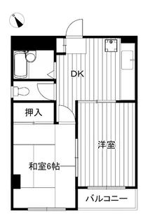 第一赤塚勝ハイツ【2階】の間取り