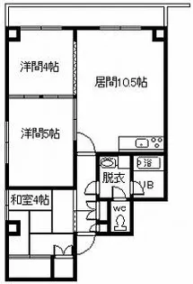 トーワ神楽5・6【4階】の間取り