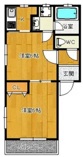 コンフォートベネフィス姪浜2【1階】の間取り