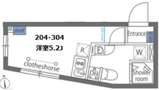カーサ・スカートラ馬込【3階】の間取り