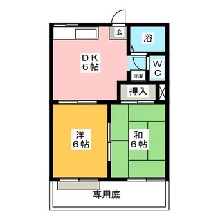 クリークハウス【1階】の間取り