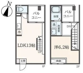 クレアティーボ【1階】の間取り