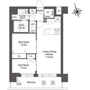 ルーウェ東大泉【2階】の間取り