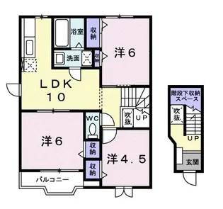 天王森【2階】の間取り