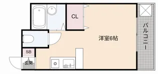 エスポワール茨木【3階】の間取り