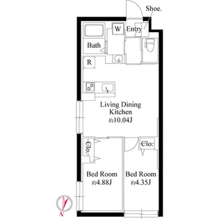 グランパセオ大岡山【1階】の間取り