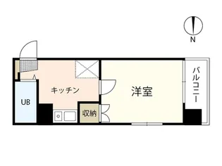 メゾンダイアナイン皆実【8階】の間取り