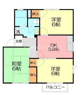 フレグランス・S B【2階】の間取り