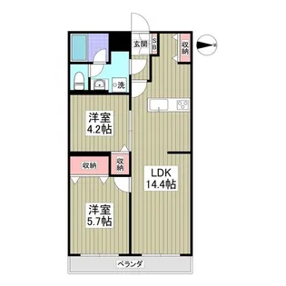 セントラルステージ【1階】の間取り