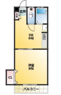 山友ビル【2階】の間取り