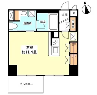 グランカーサ新宿御苑【9階】の間取り