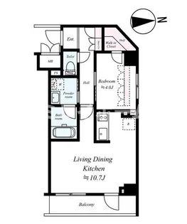 ブライズ馬込【3階】の間取り