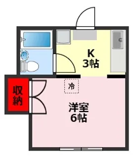 ハイツ初石【1階】の間取り