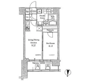 パークアクシス東陽町【14階】の間取り