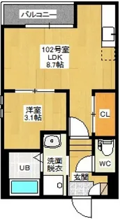 Grandtic SUBARU【1階】の間取り