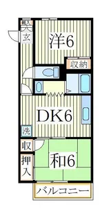 ロス・マリン【2階】の間取り