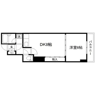 キャピタル小田原【7階】の間取り