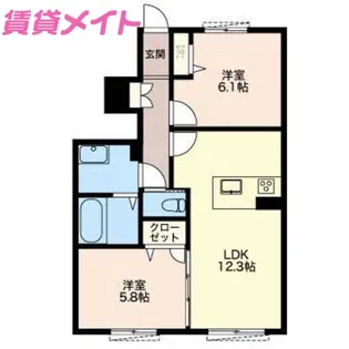 プラーナ【1階】の間取り