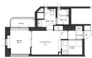 パークアクシス西麻布ステージ【5階】の間取り