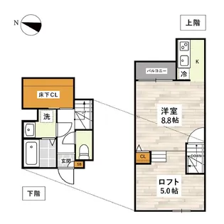 ADCパピーズ大津駅前【1階】の間取り