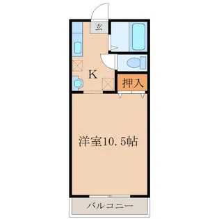 マウンテンヒルズラル【1階】の間取り