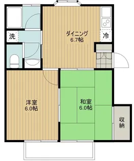 第三成島ハイツ【1階】の間取り