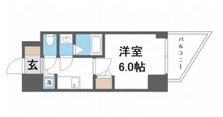 S-RESIDENCE堺筋本町Uno【14階】の間取り