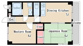 ロイヤル阪神【5階】の間取り