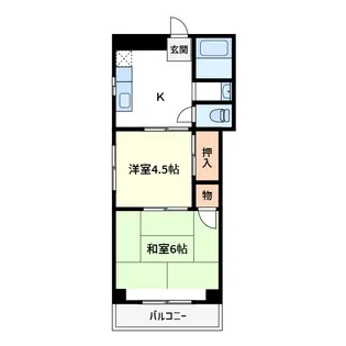 岸ペナテス【3階】の間取り