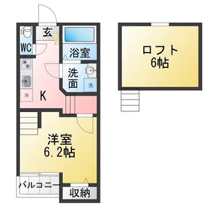Creo中村公園弐番館【2階】の間取り