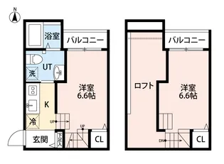 mint高木(ミント)【1階】の間取り