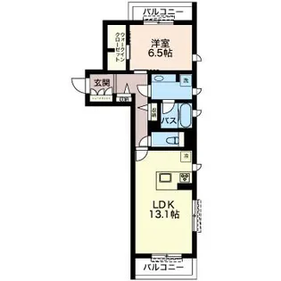 Maple Garden東砂【2階】の間取り