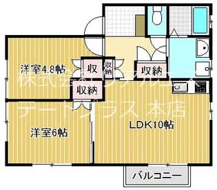 ウッドイオン【1階】の間取り