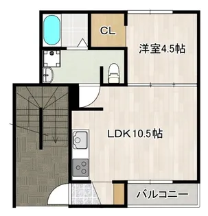 エールズ木風【2階】の間取り