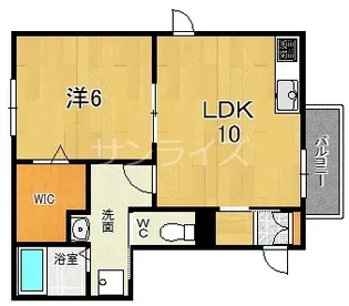 フラワーレジデンス華【3階】の間取り