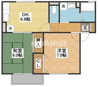 フォーレスト久山 B棟【2階】の間取り