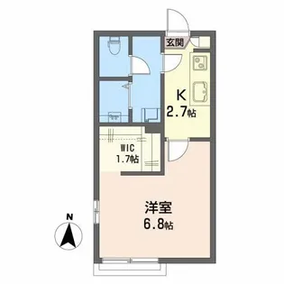 メゾンベルグ A【2階】の間取り