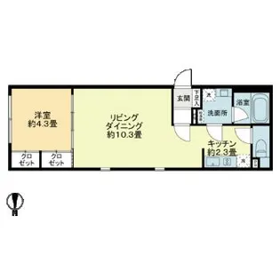 R78番館白金高輪【2階】の間取り