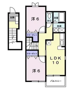 パストラーレ 銀の笛【2階】の間取り
