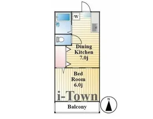 コーポあすか【2階】の間取り