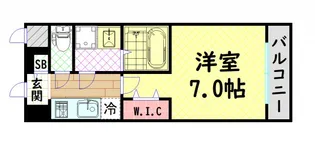 Quintet NAMBA【2階】の間取り