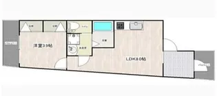 GRACE COURT住吉【1階】の間取り