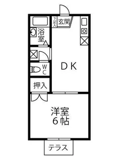 サンライズヒルII【1階】の間取り