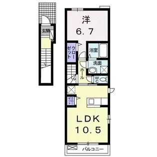ベル・神明【2階】の間取り