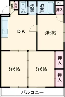 スカイコート【2階】の間取り