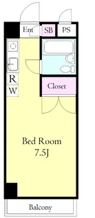 イーストアベニュー【2階】の間取り